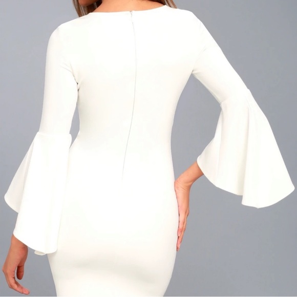 Lulus Bell Sleeve Bodycon - Picture 2 of 10